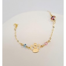 Παιδική Ταυτότητα Σε Κίτρινο Χρυσό 9Κ (KID114)